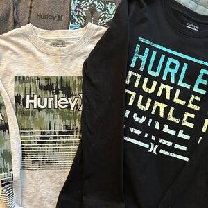 Hurley Boys Long Sleeve Shirts Bundle (3) – NWOT – Size M 10-12